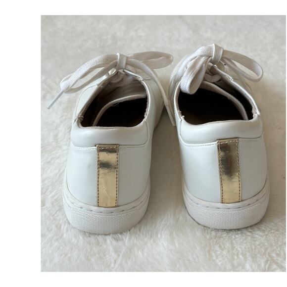 Reaction Kenneth Cole Women's Leather White Joey Sneaker | Size 8.5 - Picture 3 of 6